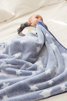 藍色星星 - 嬰兒刷毛毯 (A96467) | HK$113