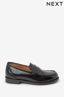 Black Leather Saddle Loafers (A96490) | 43 € - 52 €