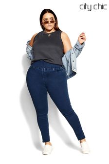 City Chic Blue Pared Back Jeggings (A96516) | $76