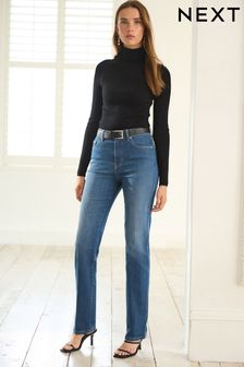 Smoky Blue - Straight Leg Jeans (A96720) | kr730