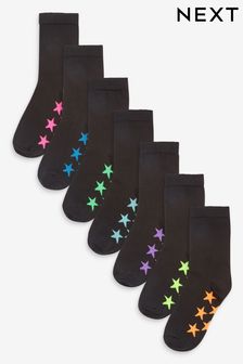 Black Star 7 Pack Cotton Rich Socks (A96864) | OMR4 - OMR5