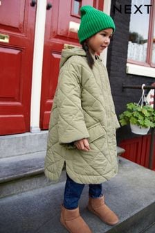 Khaki Green Shower Resistant Padded Coat (3-16yrs) (A96962) | kr501 - kr653