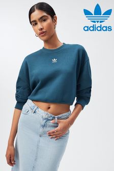 Petrolblau - adidas Originals Adicolor Essentials Sweatshirt mit Rundhalsausschnitt (A97405) | 34 €