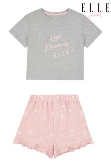 Elle Pink Graphic Short Sleeve T-Shirt And Legging Lounge Set (A97530) | €35 - €43