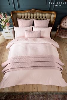 Ted Baker Pink Silky Smooth Plain Dye 250 Thread Count Cotton Duvet Cover (A97783) | CA$186 - CA$300