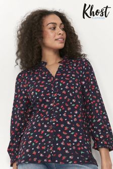 Khost Blue Clothing Fruity Floral Blouse (A98082) | €10