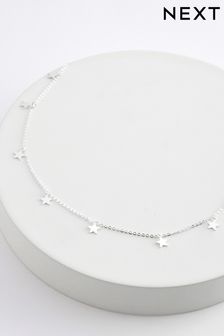 Silver Sterling Star Necklace (A98235) | HK$157