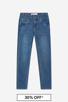 Boys Cotton Denim Slim Fit 511™ Jeans In Blue (A98240) | 194 د.إ
