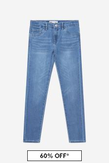 Girls Cotton Denim Super Skinny 710™ Jeans in Blue (A98244) | AED194