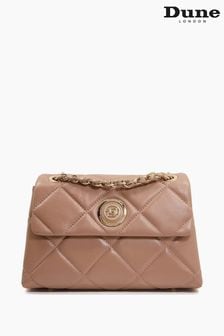 Dune London Duchess Medium Leather Quilt Bag (A98349) | €72
