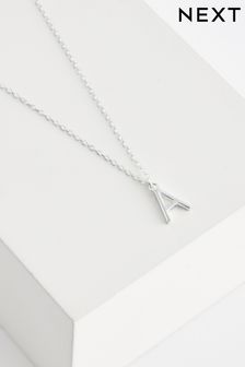 Sterling Silver A Initial Necklace (A98361) | HK$157