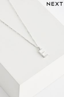 Sterling Silver E Initial Necklace (A98363) | €26