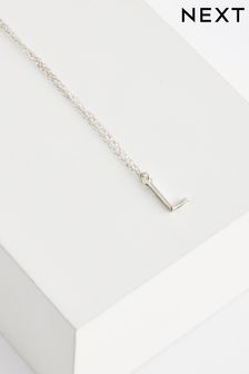 Sterling Silver L Initial Necklace (A98366) | €28