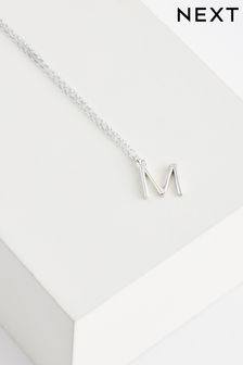 Sterling Silver Initial Necklace (A98449) | 706 UAH