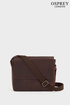 OSPREY LONDON Carter Saddle Leather Large Messenger Bag (A98837) | €364