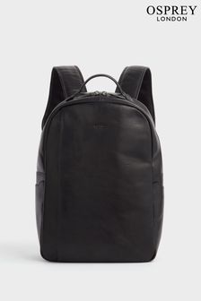 OSPREY LONDON Carter Saddle Leather Black Backpack (A98842) | ₪ 1,513