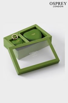 Verde manzana - Set de regalo de llavero y platito de cuero en forma de corazón The Tilly de Osprey (A98922) | 64 €