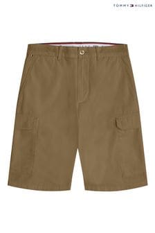Tommy Hilfiger Mens Green John Cargo Twill Shorts (A98963) | €108