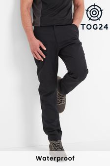 Tog 24 Dark Black Silsden Waterproof Trousers (A99035) | AED333
