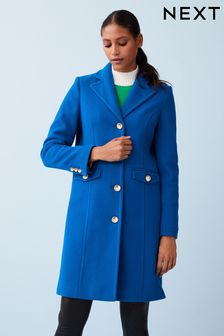 Синий - Однобортное пальто Dolly (A99209) | €72