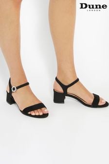 Dune London Black Measure Buckle Detail Sandals (AA0266) | $146