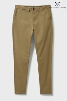 Crew Clothing Company Slim Fit Heritage Brown Chinos (AA0409) | $103