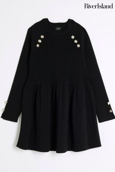 River island girls black dress new arrivals