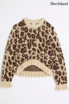 River Island Animal Print Round Neck Casual Jumpers Next Luxembourg