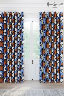 Helena Springfield Blue Otto Lined Eyelet Eyelet Curtains (AA0811) | $137 - $257