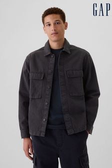 Gap Black Denim Cargo Shirt Jacket (AA1446) | kr1 050