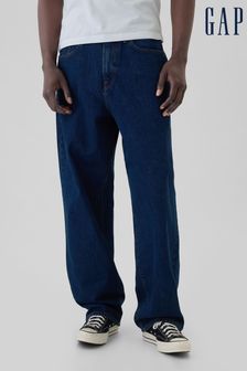 Délavage bleu foncé - Gap Relaxed Fit Baggy Jeans (AA1447) | €53