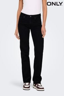 ONLY Black Blush Super Stretch Straight Leg Denim Jeans (AA1830) | $72