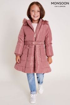 Girls Monsoon Pink Coatsandjackets Next United Arab Emirates