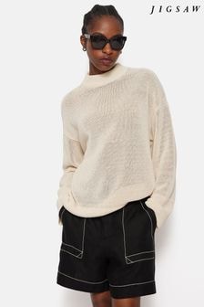 Jigsaw Cream Corded Cotton Blend Jumper (AA2045) | $283