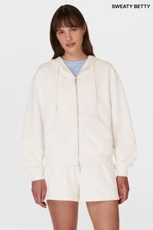 Sweaty Betty White Revive Zip Through Hoodie (AA2089) | $129