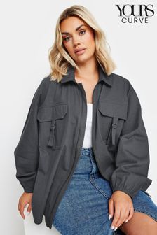 Women s Jackets Grey Casual Cotton Coatsandjackets Next Oman