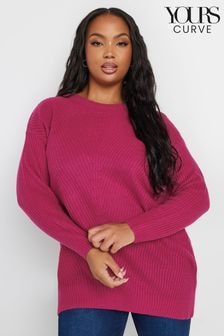 Yours Curve Pink Essential Jumper (AA2669) | $41