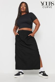 High waisted black skirt 100 clearance