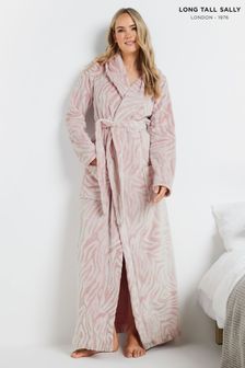 Long Tall Sally Pink Clipped Shawl Robe (AA2847) | $62