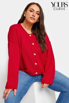 Red cardigan next online