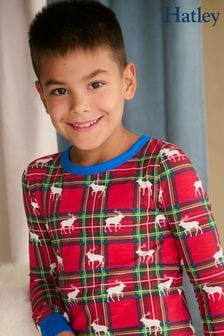 Hatley Red Elk Plaid Stretch Cotton Christmas Pyjamas (AA3425) | 40 €