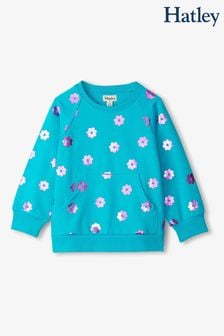 Hatley Blue Blossom Raw Edge Sweatshirt (AA3474) | €38