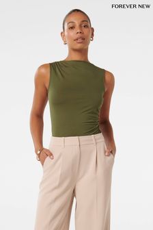 Forever New Green Belle Gathered Top (AA4879) | €61