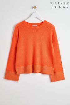 Women s Jumpers Oliver Bonas Orange Round Neck Knitwear Next Luxembourg