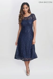 Women s Gina Bacconi Lace Short Sleeve Dresses Next Malta