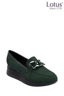 Lotus Green Wedge Loafers (AA6037) | $94