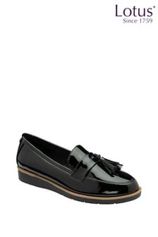 Lotus Black Wedge Loafers (AA6077) | $80