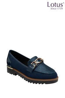 Lotus Blue Cleated Sole Loafers (AA6091) | ₪ 277