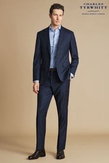 Charles Tyrwhitt Blue Seasonal Design Check SF Trousers (AA7416) | $188