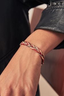 Złoty kolor - Plaited Bracelet (AA8671) | 60 zł